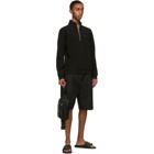 Valentino Black Mohair Bermuda Shorts