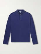 Hartford - Cotton-Fleece Rugby Shirt - Blue