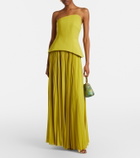 Solace London Britt pleated maxi dress