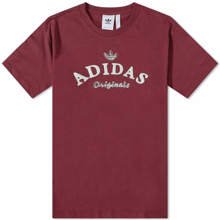 Photo: Adidas Men's Graphic T-Shirt in Shadow Red