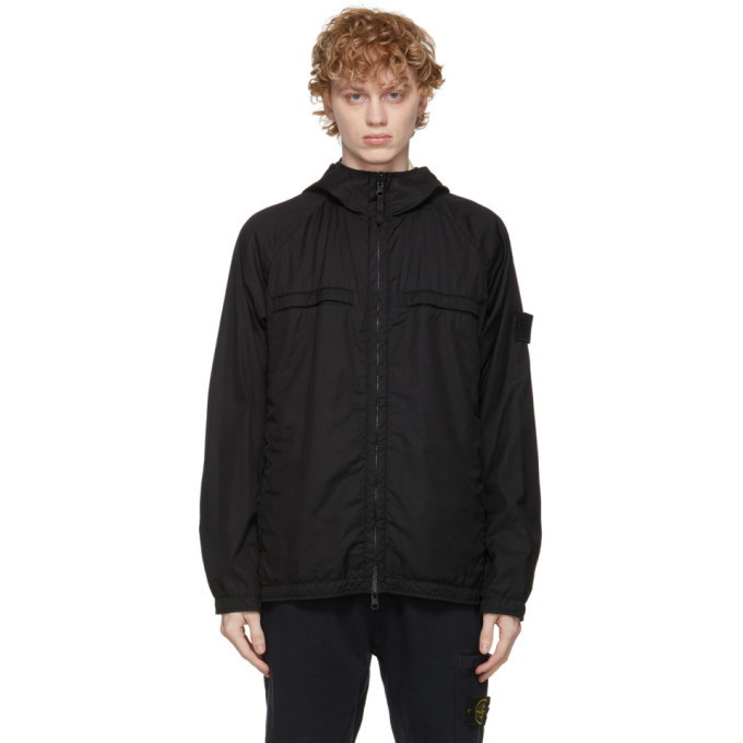 Photo: Stone Island Reversible Black Wool Ghost Piece Jacket