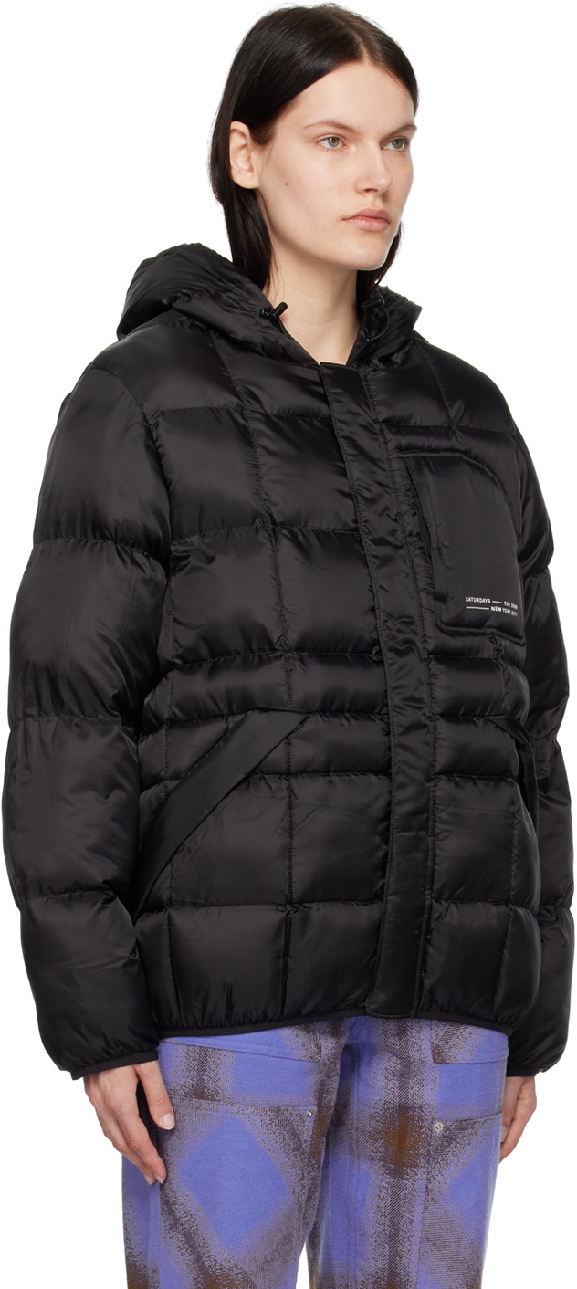 Saturdays NYC Black Momo Puffer Jacket Saturdays NYC