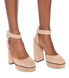 Jimmy Choo - Jinn 125 suede platform pumps