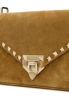 Valentino Garavani Rockstud Small Suede Shoulder bag - Beige - One Size