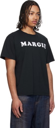 MM6 Maison Margiela Black Vintage Jersey 'Margie' T-shirt