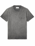 Les Tien - Distressed Cotton-Jersey T-Shirt - Gray