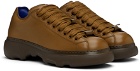 Burberry Brown Leather Ranger Sneakers