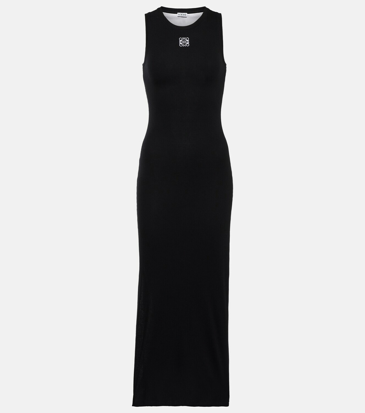 LOEWE】COTTON DRESS Cotton poplin wrap dress in black - Loewe | Mytheresa