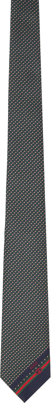 Gucci Green Heritage Tie Gucci