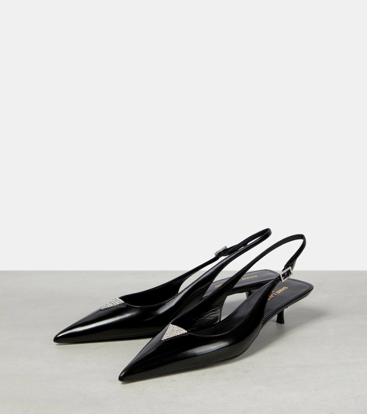 Saint Laurent Cherish leather slingback pumps Saint Laurent