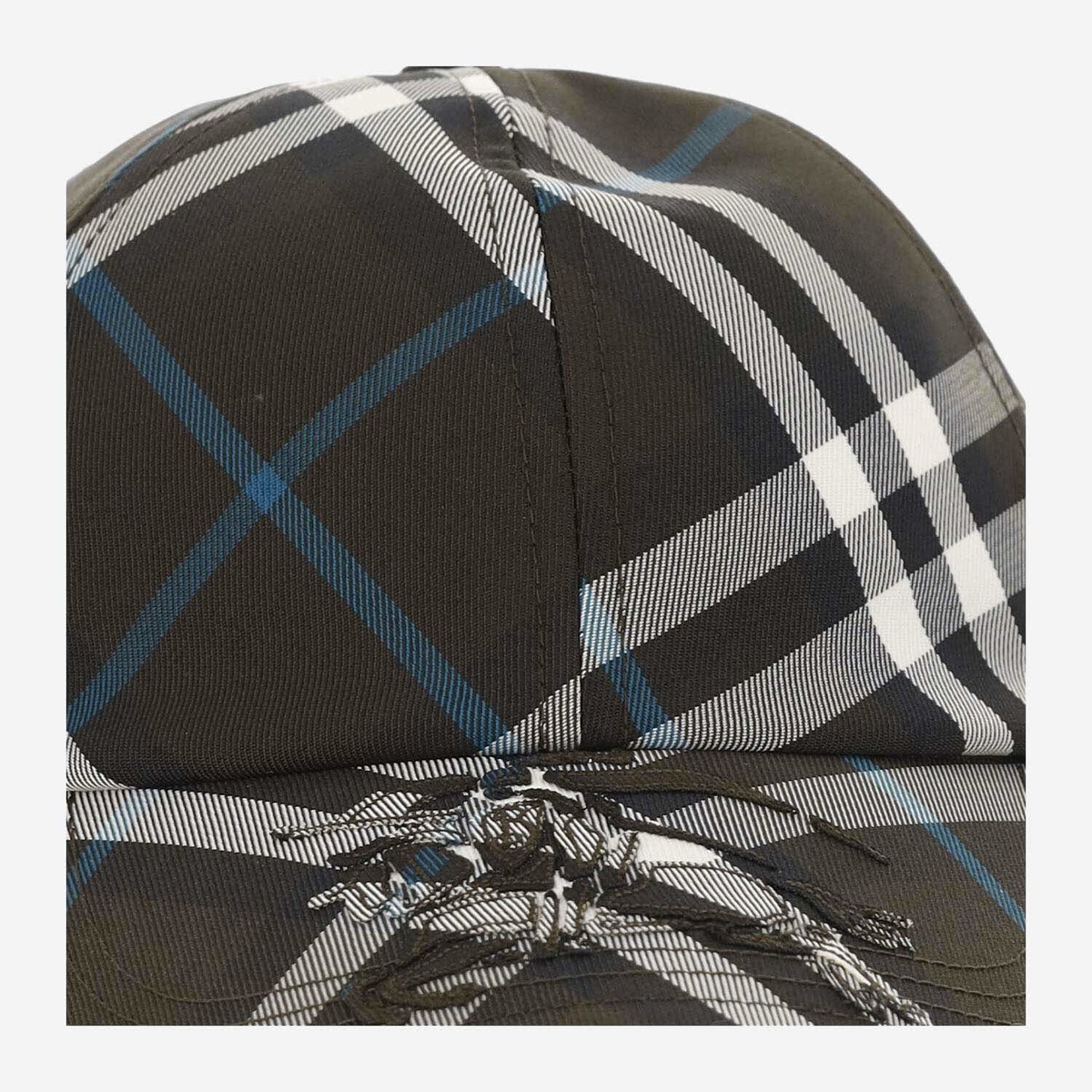 Burberry check Dark Green Polyester Baseball Cap Burberry