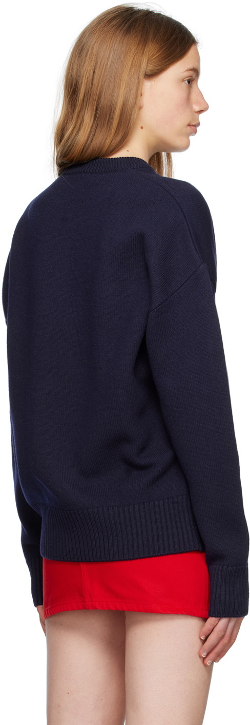 AMI Paris Navy Ami de Cœur Sweater