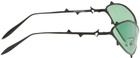MAUSTEIN SSENSE Exclusive Black Metal Spike Sunglasses