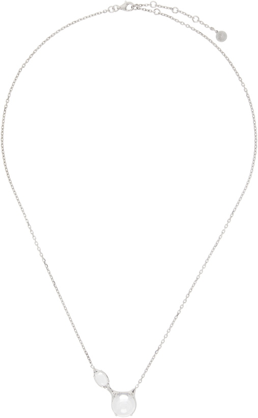 Photo: Alan Crocetti Silver Clear Drip Necklace