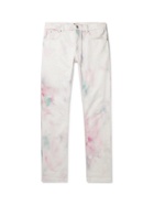 ISABEL MARANT - Kanh Slim-Fit Tie-Dyed Stretch-Denim Jeans - White