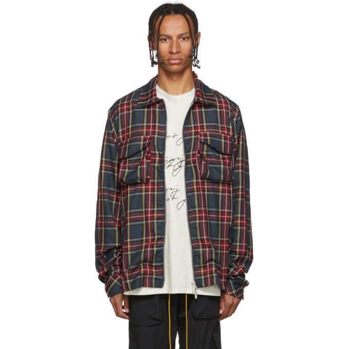 Photo: Rhude Blue and Red Trapper Cargo Jacket