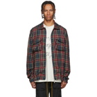 Rhude Blue and Red Trapper Cargo Jacket