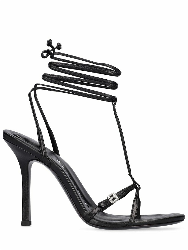 Photo: ALEXANDER WANG - 105mm Lucienne Leather Thong Sandals