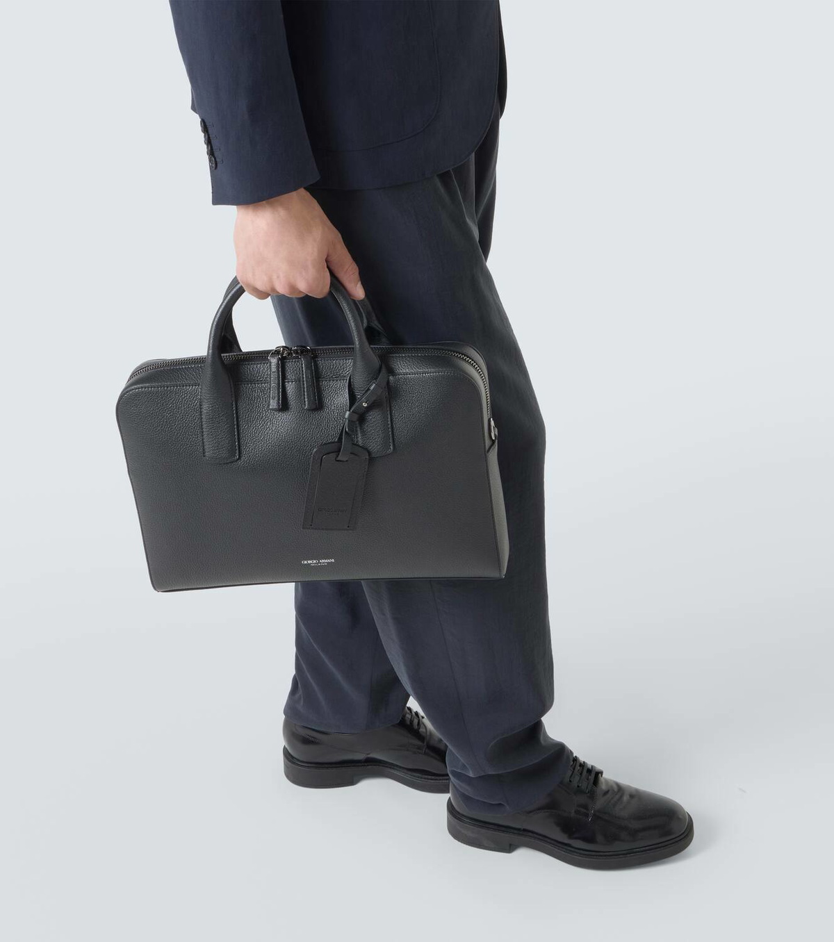 Giorgio Armani Leather briefcase
