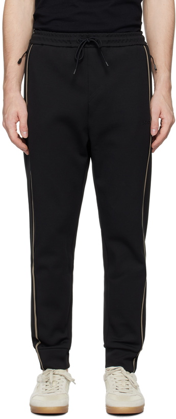 Photo: BOSS Black Logo-Embossed Sweatpants