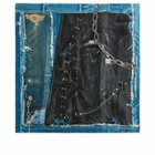 Acne Studios Women's Vasco Denim Skeleton Scarf in Black/Blue 