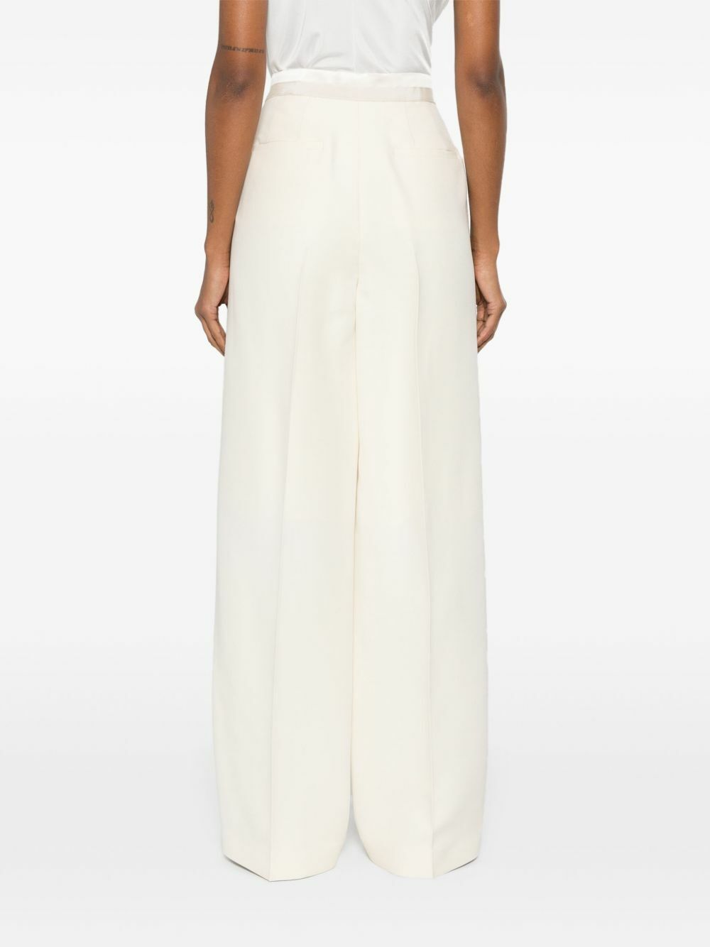 Fendi Girls Band Wide Leg Trousers in Black
