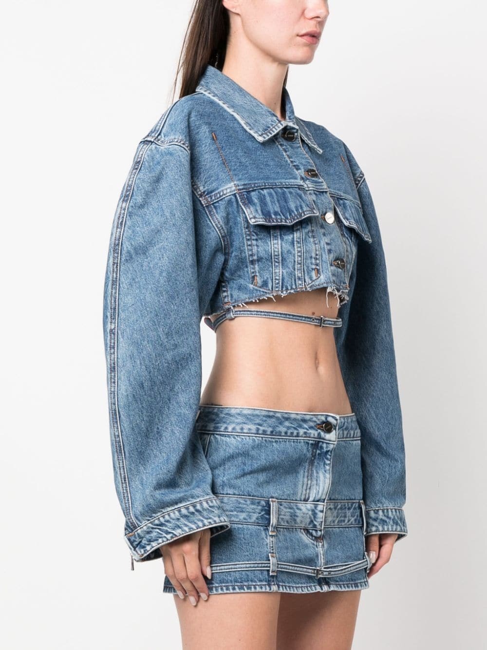 Jean Jacquemus La Casa 'Le De-Nimes Scala' - Taille US 28 Bleu Marine (navy) - Coupe Wide-leg - Neuf Sans étiquettes