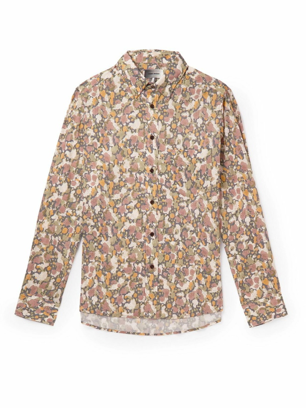 Photo: Isabel Marant - Ilakob Printed Cotton-Poplin Shirt - Brown