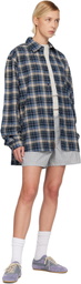 ERL Navy Plaid Shirt
