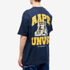 Men's AAPE University Basketball T-Shirt in Navy