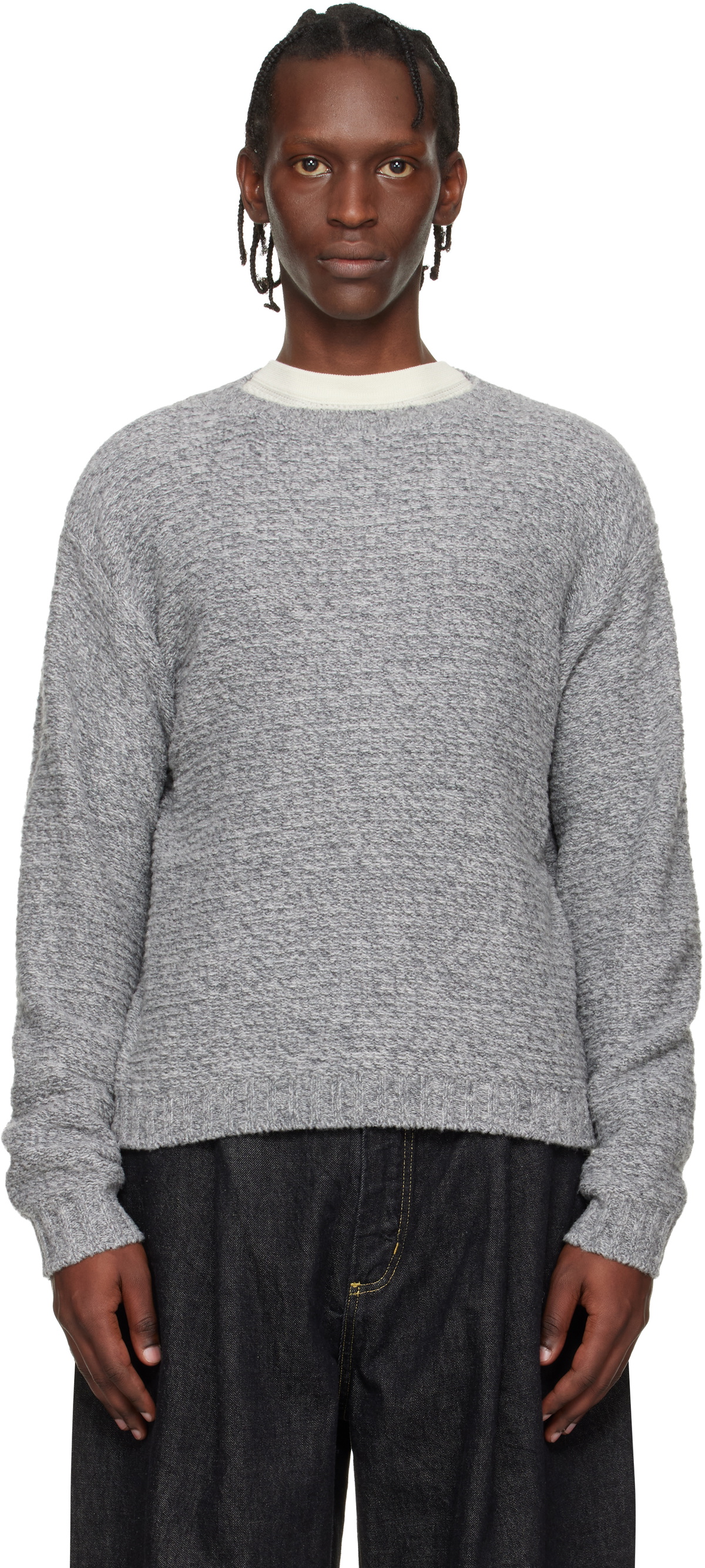 Studio Nicholson Gray Michel Cardigan Studio Nicholson