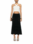 TwinSet Lace Detail Crop Top