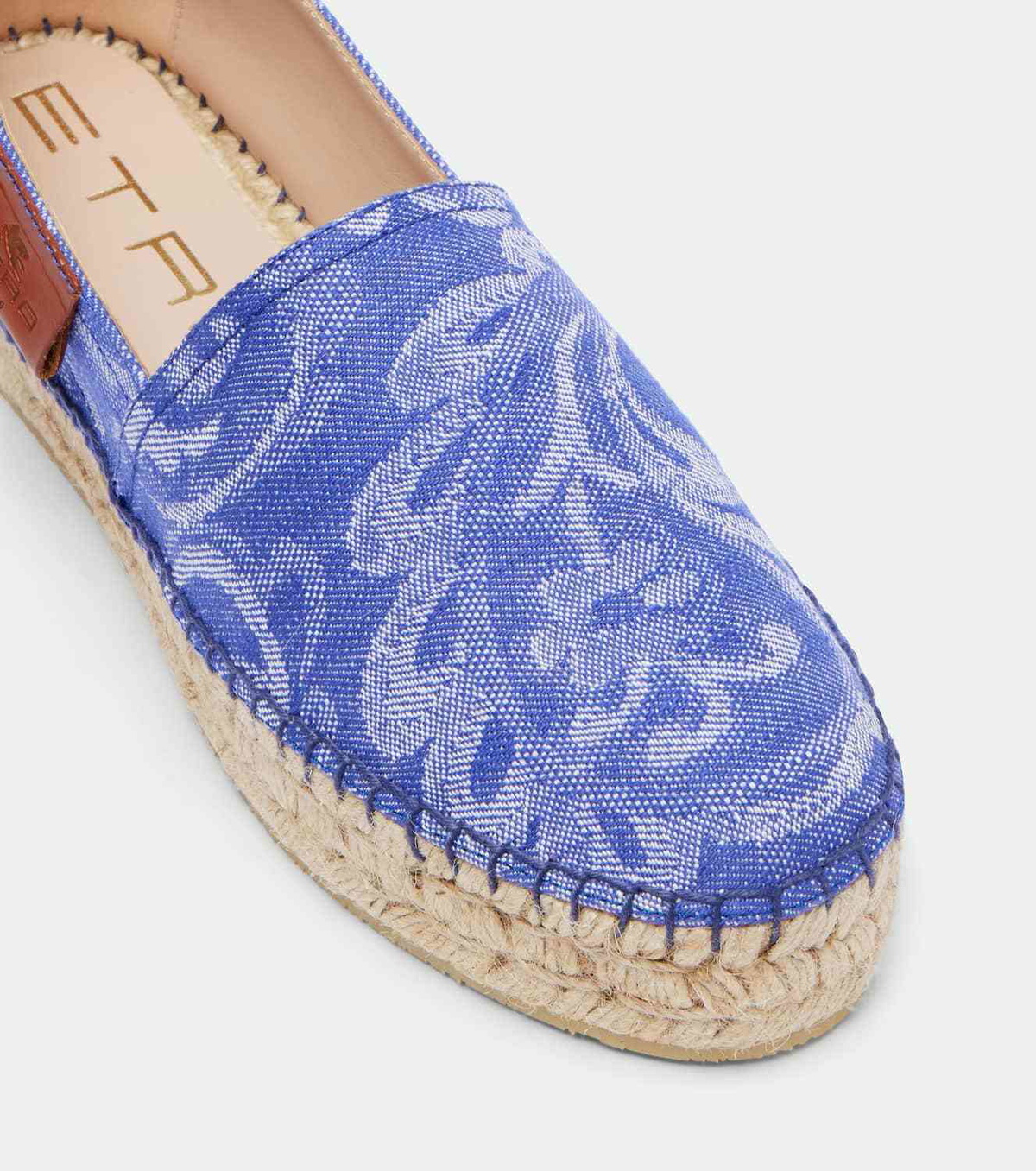 Etro Paisley denim jacquard espadrilles