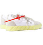 Off-White - Suede and Canvas Sneakers - White