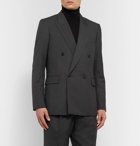 The Row - Dark-Grey Colin Double-Breasted Mélange Wool Suit Jacket - Gray