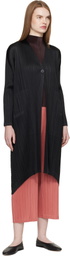 PLEATS PLEASE ISSEY MIYAKE Black Monthly Colors October Coat