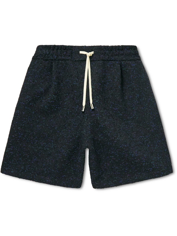 Photo: clothsurgeon - Kvadrat Wide-Leg Worsted Wool-Blend Drawstring Shorts - Black