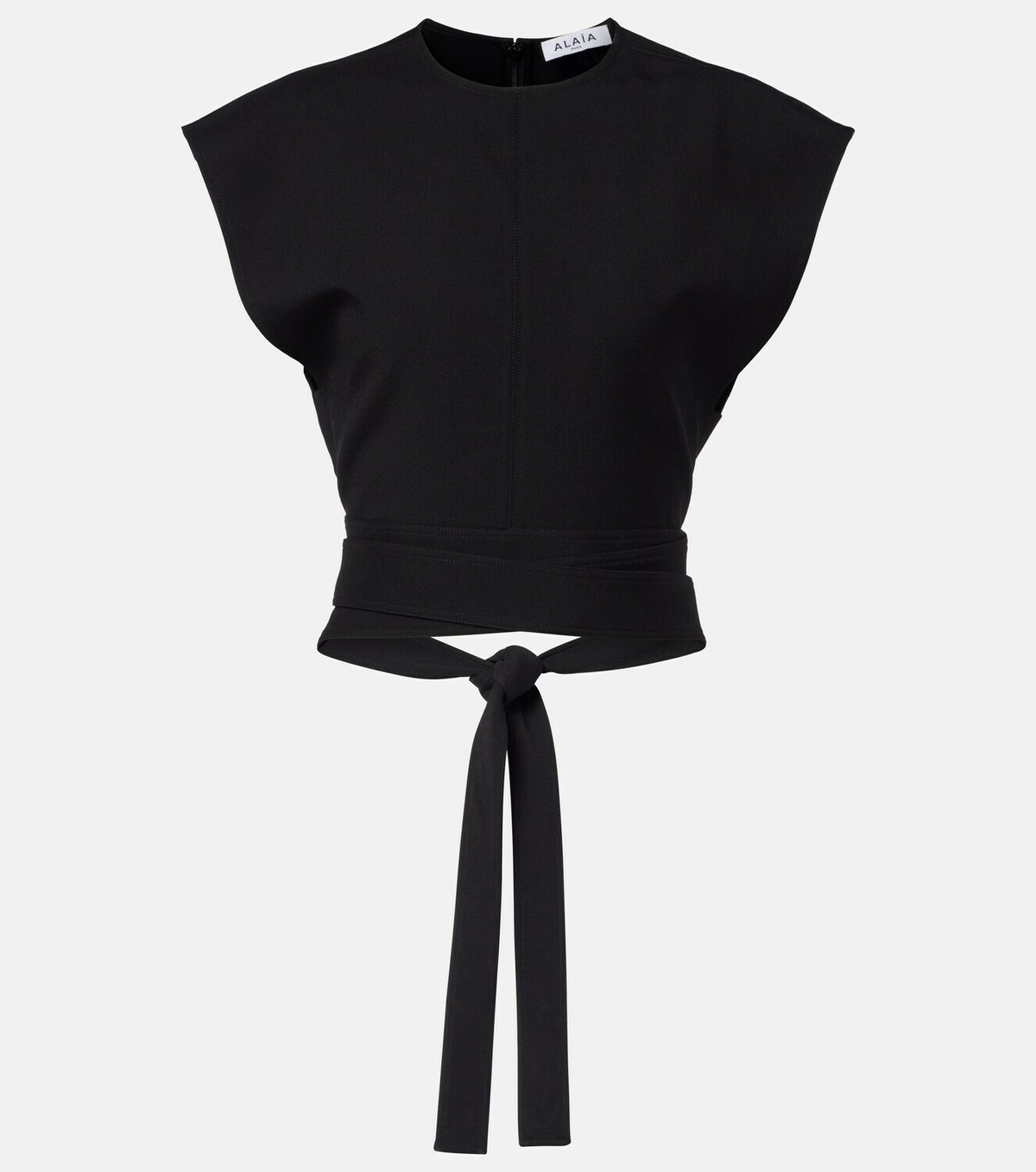 Alaïa Belted wool top