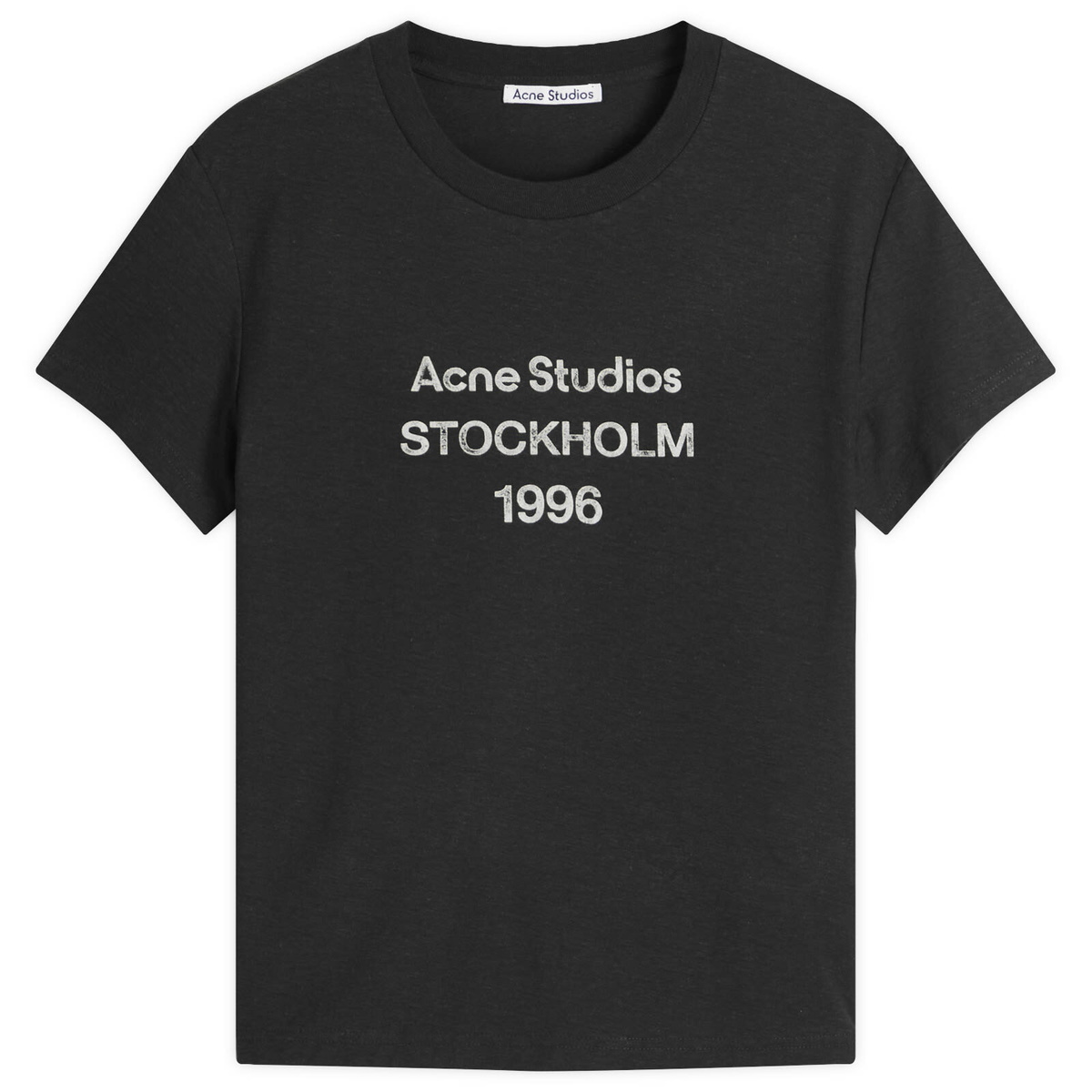【関税・送料込み】Acne Studios Cotton and hemp T-shirt Acne Studios Logo cotton and hemp jersey T-shirt Acne Studios