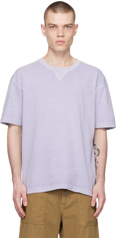 Photo: BOSS Purple Oversized-Fit T-Shirt