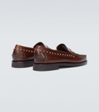 Alanui ALANUI x Sebago Dan leather loafers