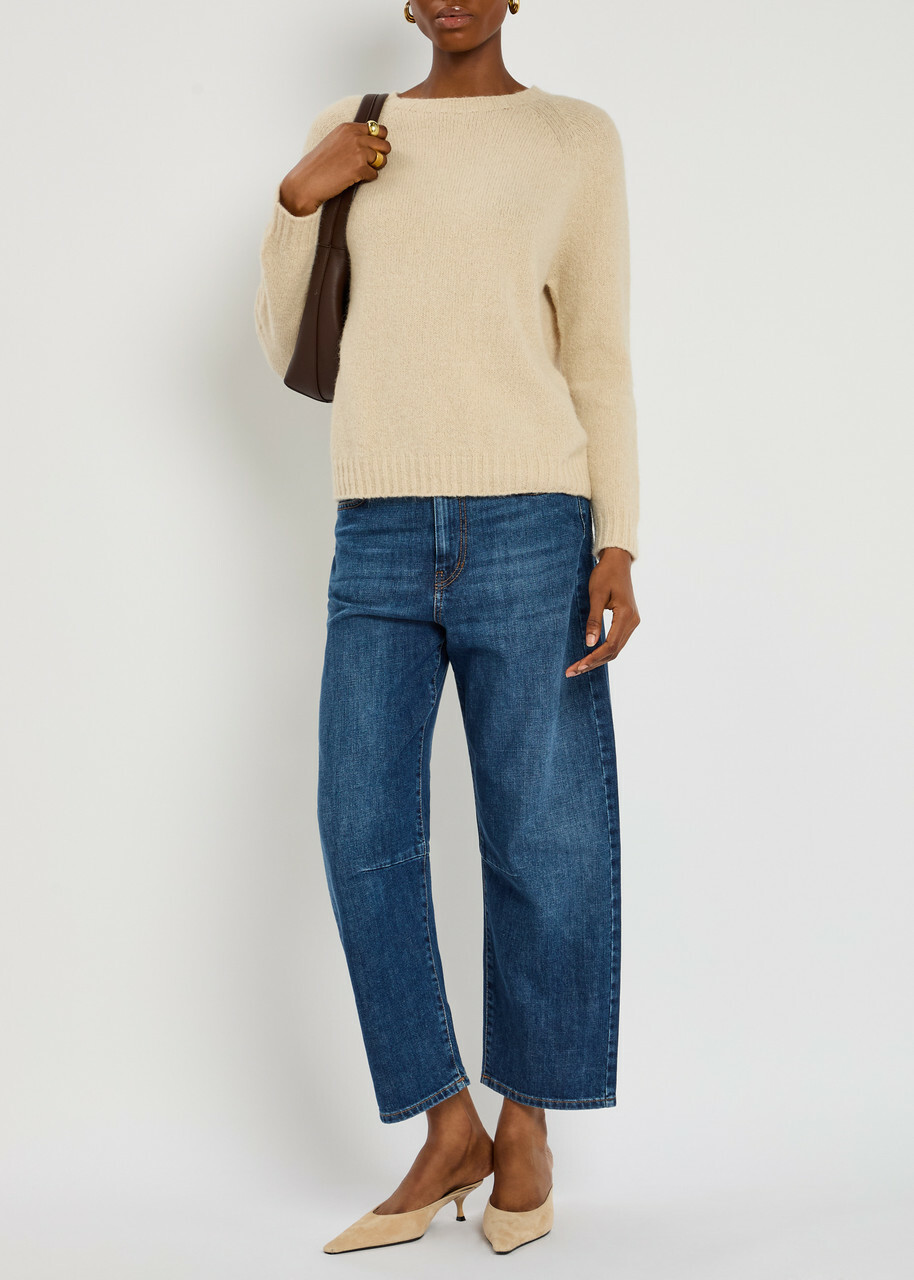 Weekend Max Mara Caprile Barrel-leg Jeans Blue