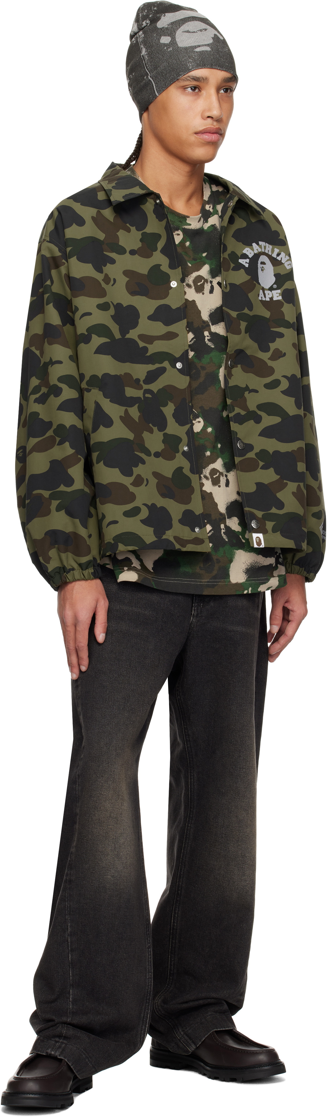 ジャケット・アウター A BATHING APE 1ST CAMO COACH JACKET M A BATHING APE® Gore-Tex Wind Stopper 1st Camo Relaxed Coach
