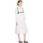 Chika Kisada White Gathered Shirt Dress