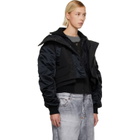 Canada Goose Black 'Tonal Label' Claremont Down Bomber Jacket