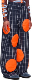 Walter Van Beirendonck Navy Sun Trousers