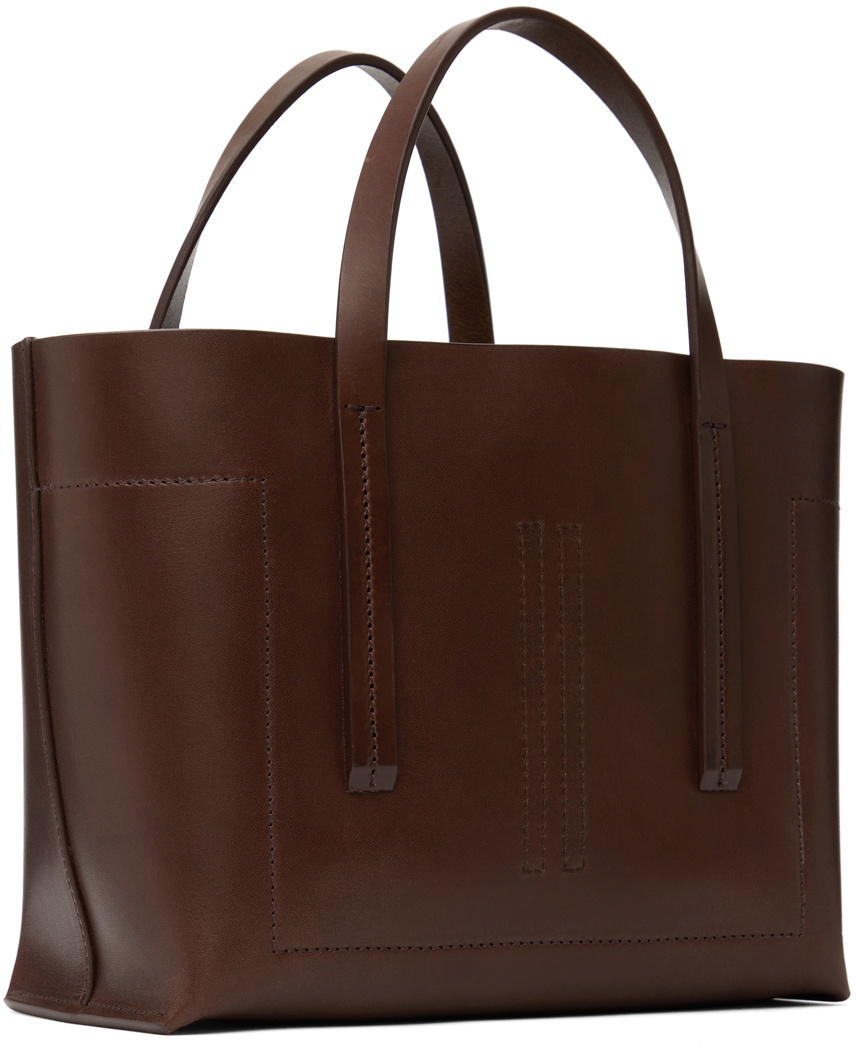 Rick Owens Burgundy Porterville Mini Shopper Tote Rick Owens Rick Owens Burgundy Porterville Mini Shopper Tote Rick Owens