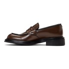 Prada Brown Penny Loafers