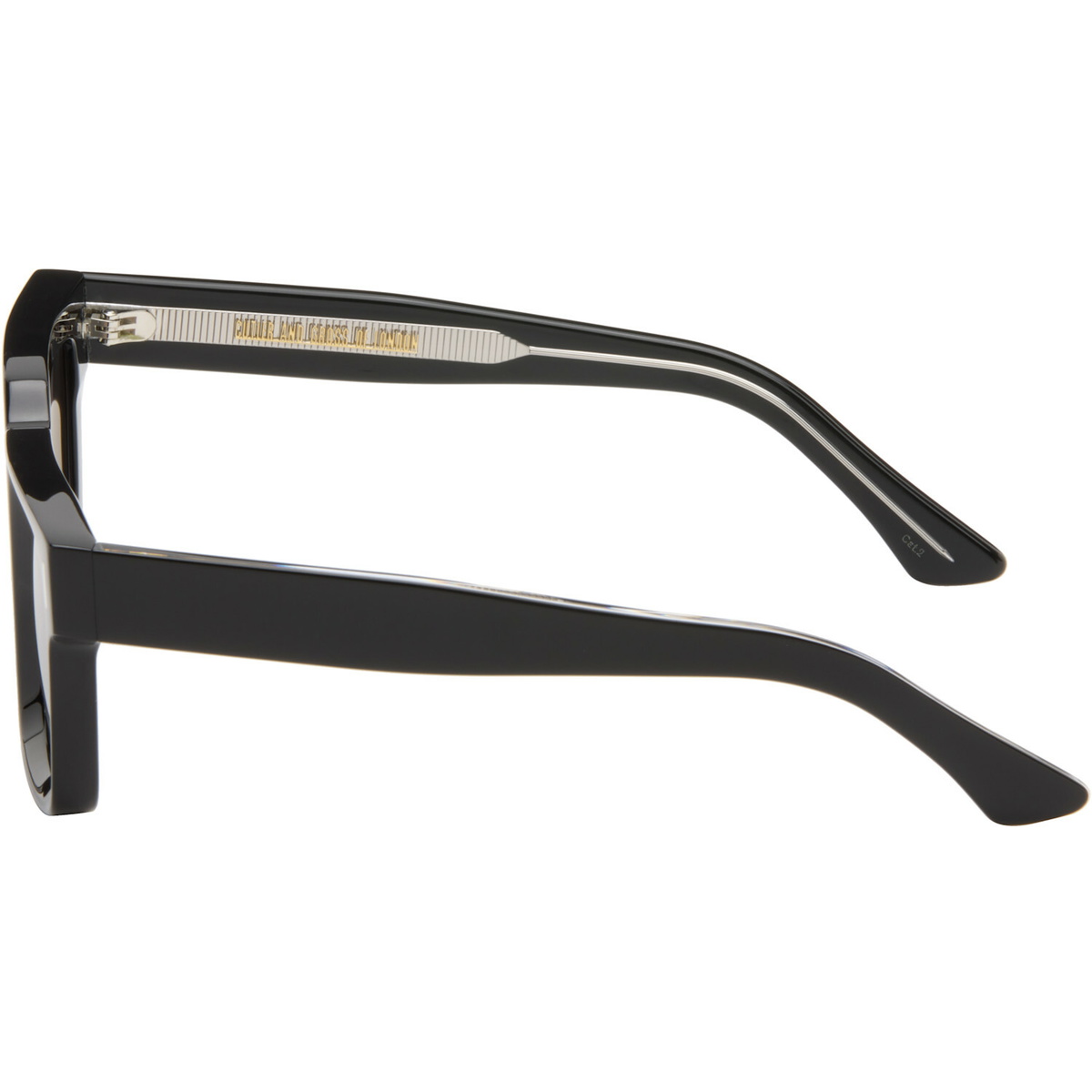 Cutler and Gross Black 1386 Square Sunglasses