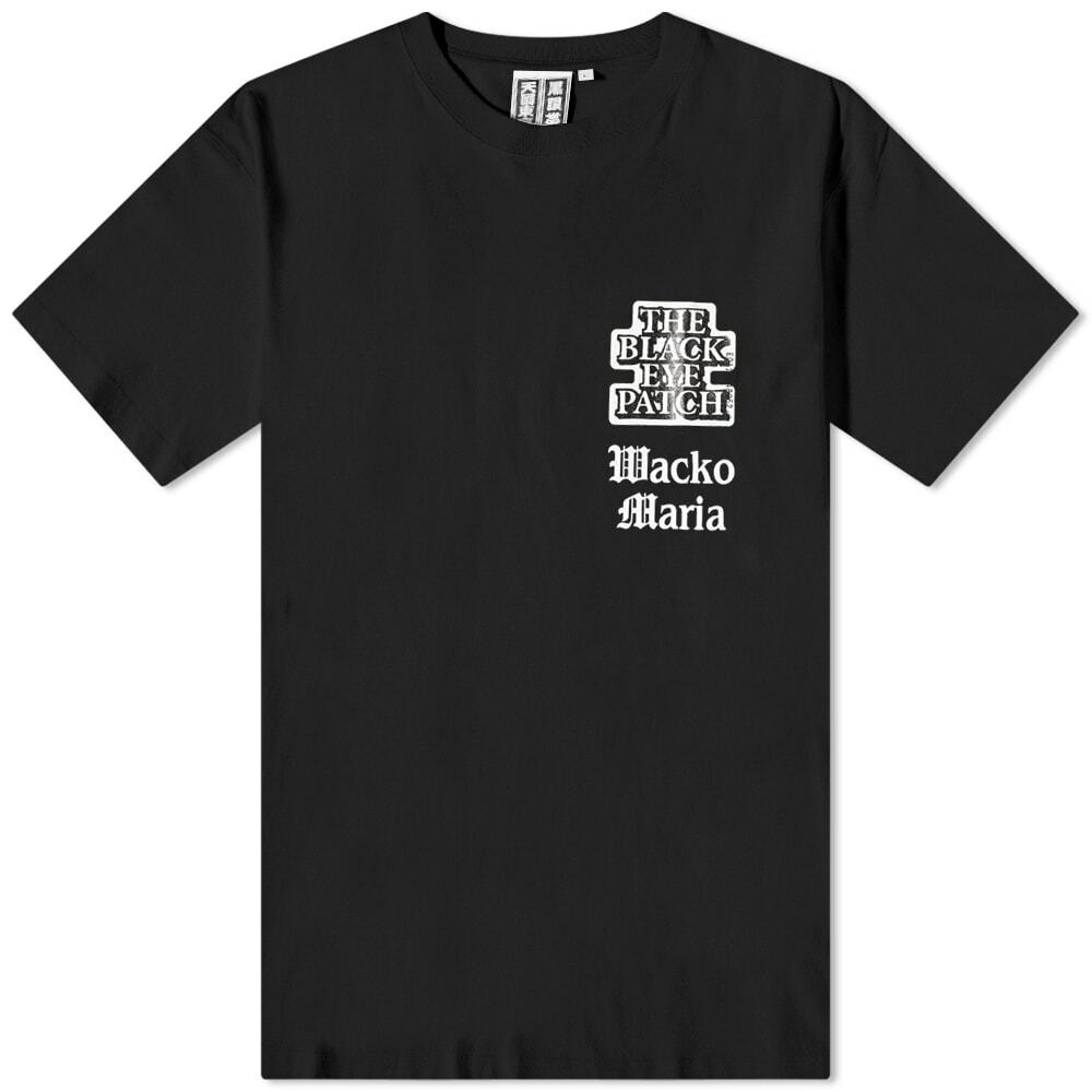Wacko Maria x BlackEyePatch Type 1 Crew T-Shirt in Black Wacko Maria